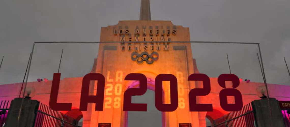 4200 Los Angeles accueillera les Jeux olympiques pour la troisième fois. Photographie : Richard Vogel/AP