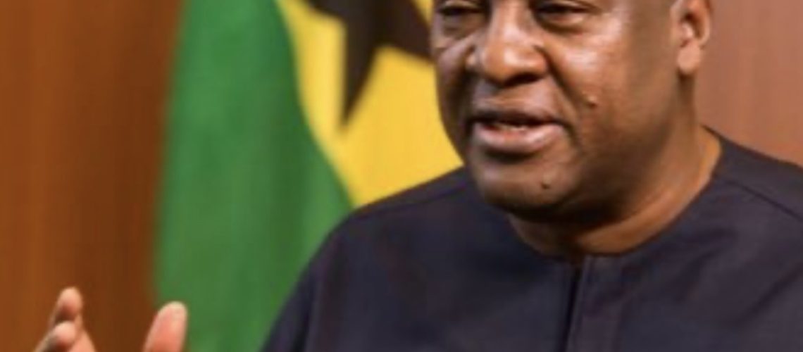 Son excellence, John Dramani Mahama, PR du Ghana. Photo via X